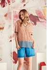 RUFFLE SHORT - cove blue